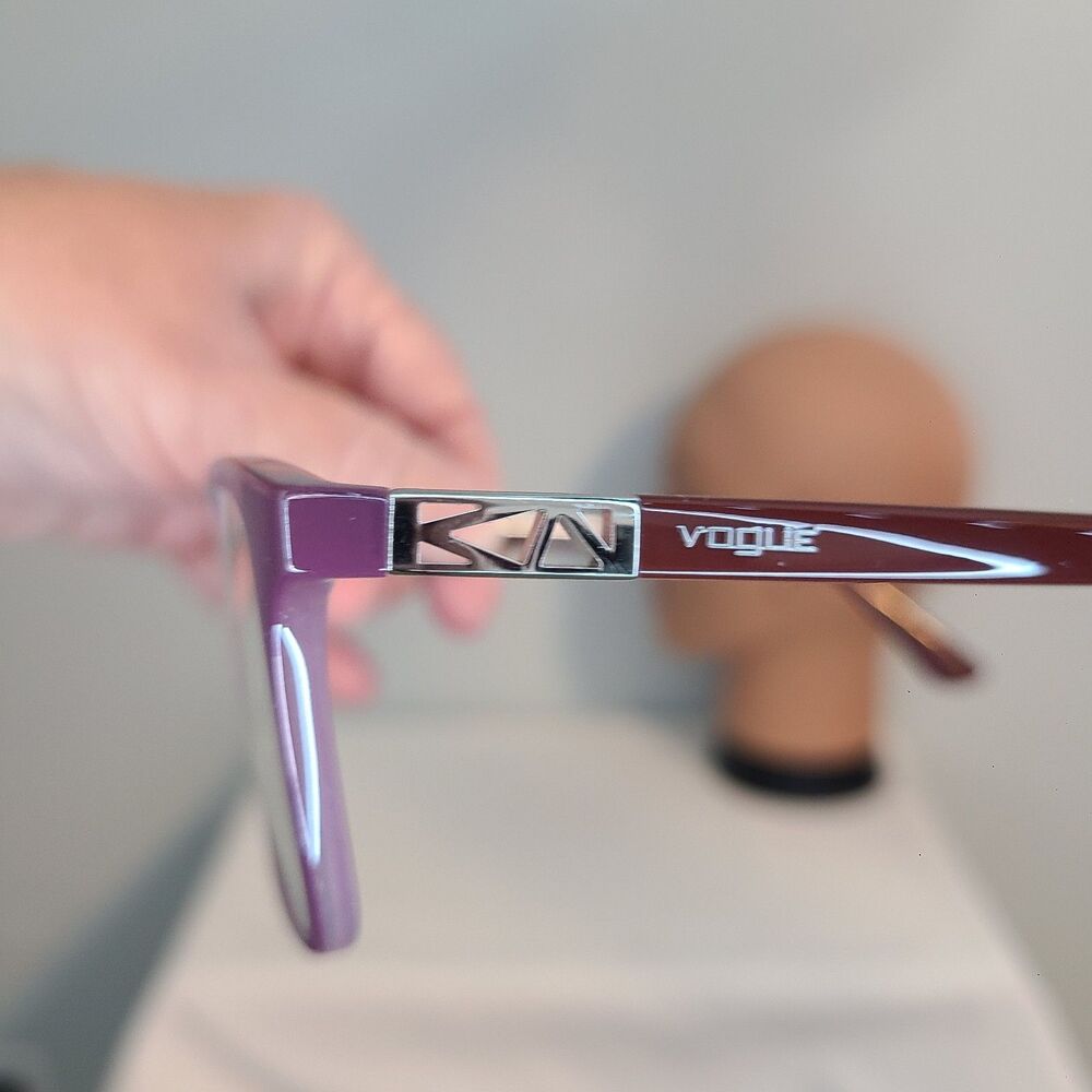 Vogue Eyeglasses Frames VO5028 2387 Plum Purple Cat Eye Full Rim 53-17-140 - Picture 9 of 11
